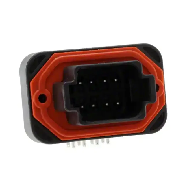 8 Way Black DEUTSCH DT13 Series Right Angle DT PCB Header Connector DT13-08PB