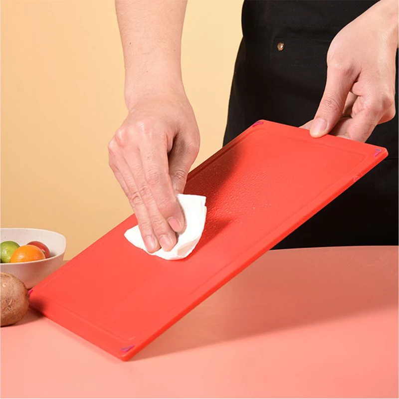 Top Selling Products 2023 Plastic 4PCS Chopping Board With Storage Stand Cutting Board Set for Fish Meat Vegetable Chopper Block