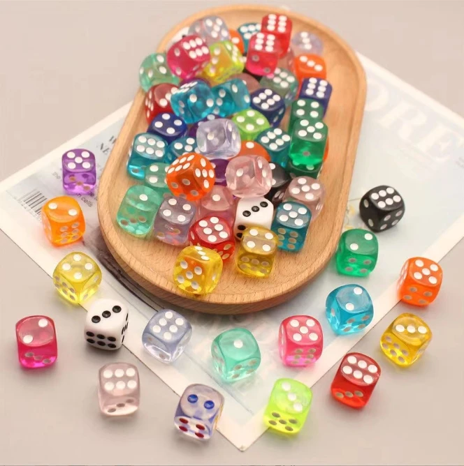 2024 Factory Wholesale Acrylic Polyhedral DND Dice d4 d6 d8 d10 d12 d20 Custom RPG Dice Set for TTRPG