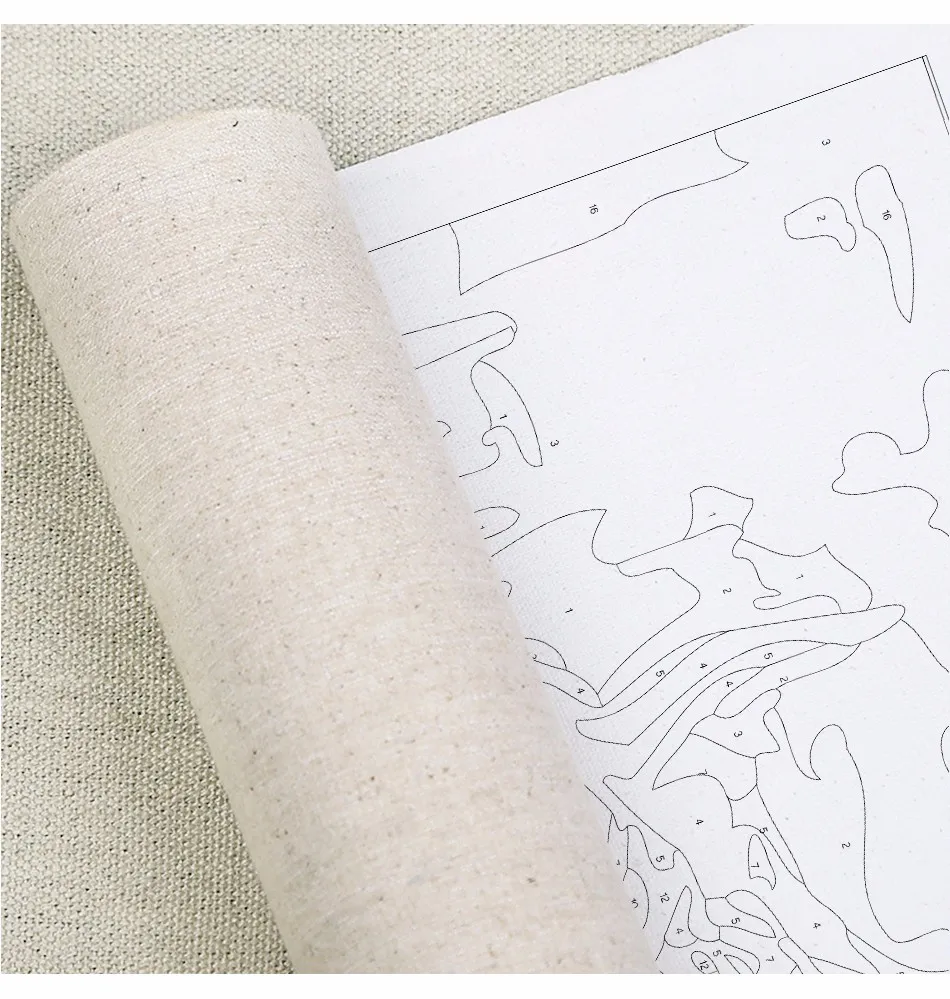 ML- YH004 Wholesale Factory Animal Flower landscape abstract painting Adults Kids Beginner On Canvas DIY oil painting by number