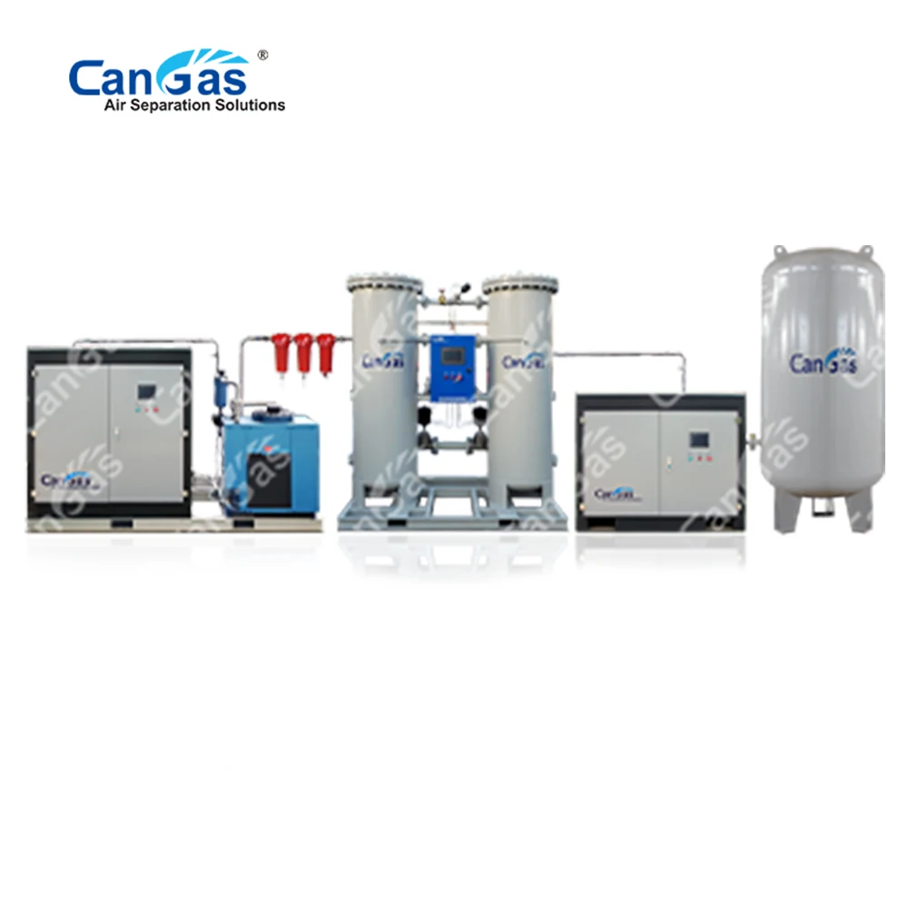 Oxygen source compact oxygen generator for ozone water treatment