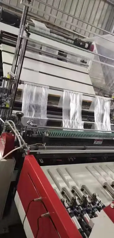 Six lines computer control cold cutting plastic bag production line