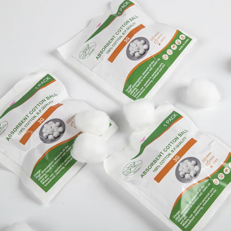 Medical  Cotton Ball ,100% cotton wool 0.5g-5g