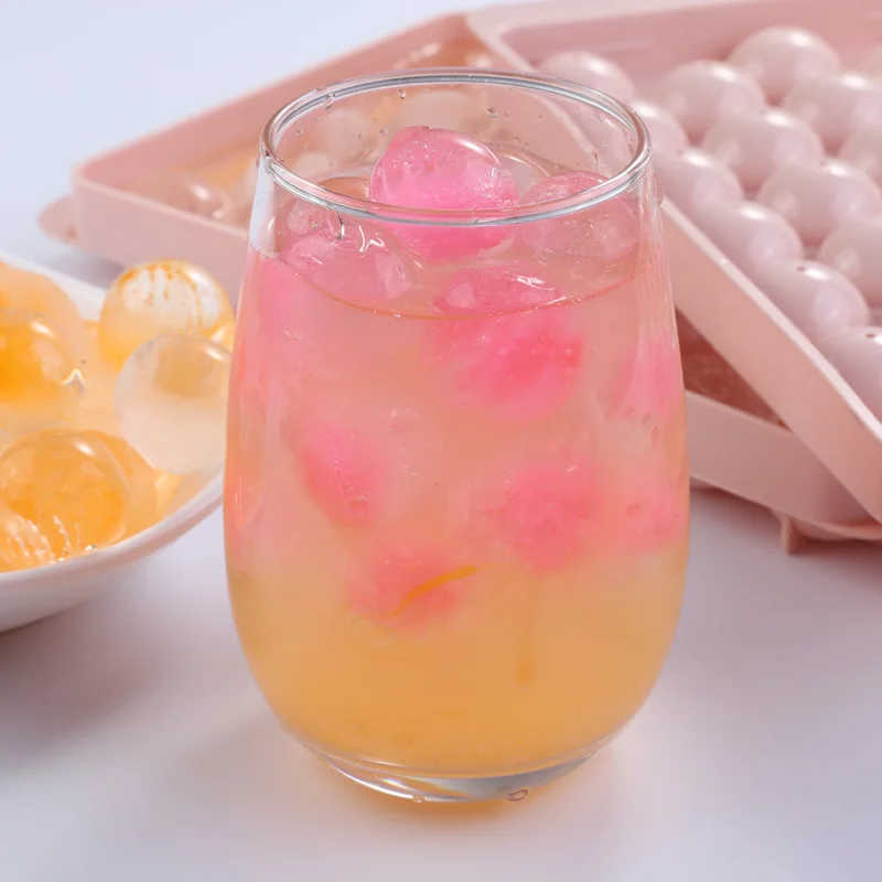 BPA-Free Circle Ice Tray Small Round Ice Cube Trays for Freezer cubos de hielo moldes para hielo Round Sphere