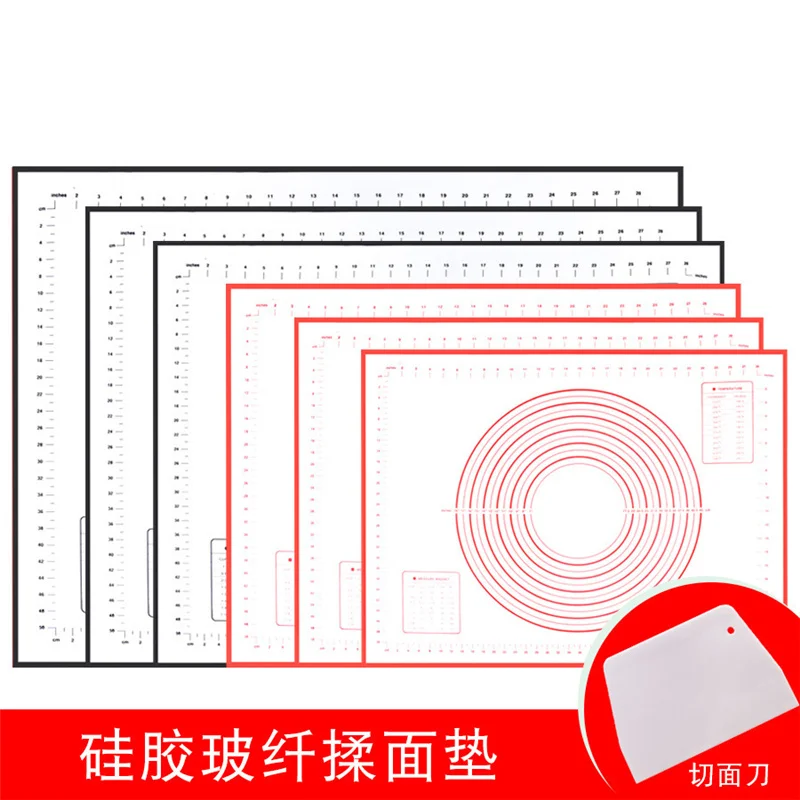 Silicone mat large baking accessories Pastry and bakery kitchen Rolling pin for dough confectionery Kneading Pad mastic board