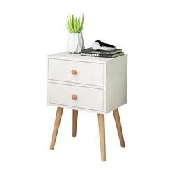 QUAWE White Nightstand Bedroom Night Stand End Table Side Table Coffee Table