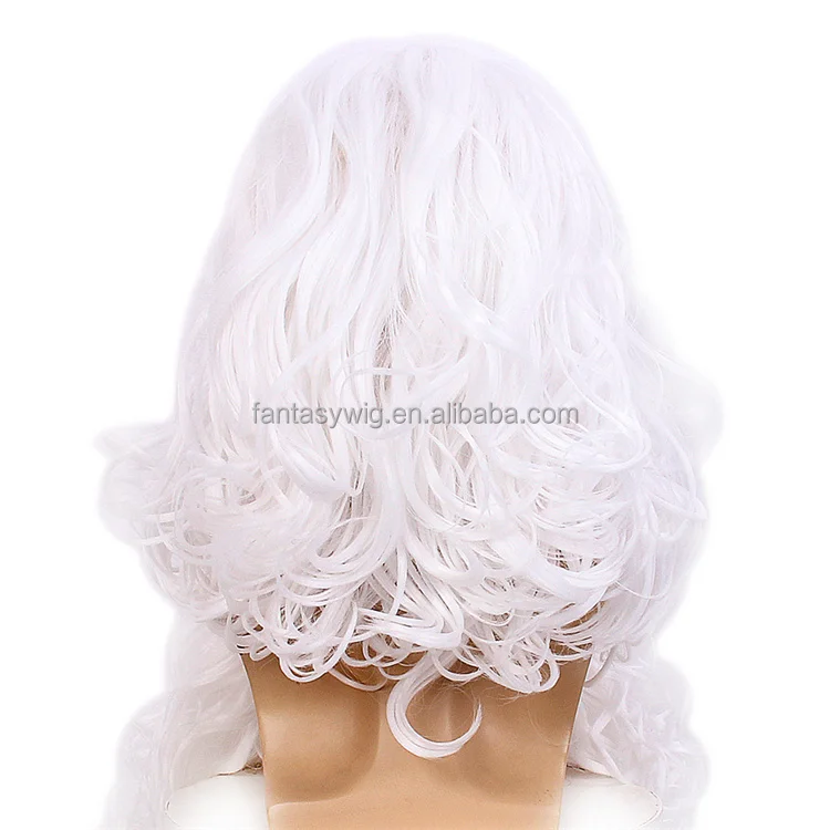 Factory Direct High Quality White Grey Wigs For Santa - Professional Yak Hair Father Christmas Wig