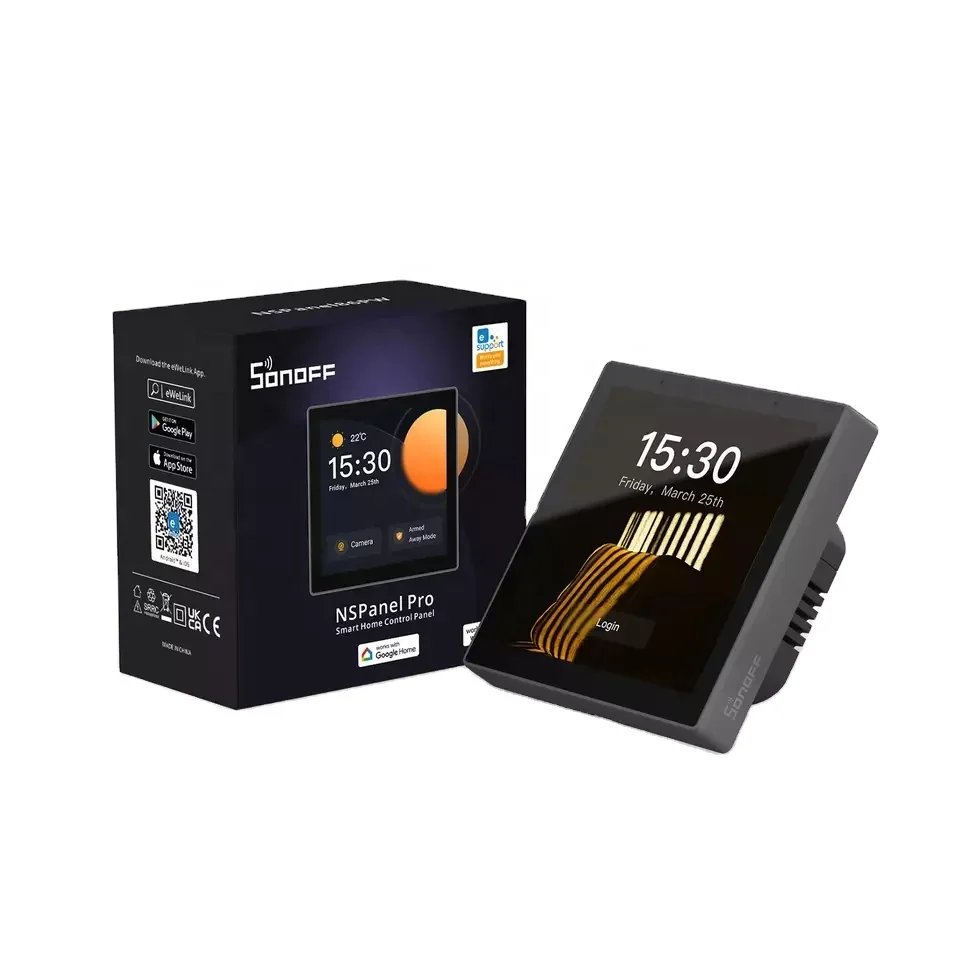 SONOFF NSPanel Pro Wall Switch EU Smart Home Control Panel With Zigbee Hub Smart Scene Thermostat Or Call Intercom Work With Ale