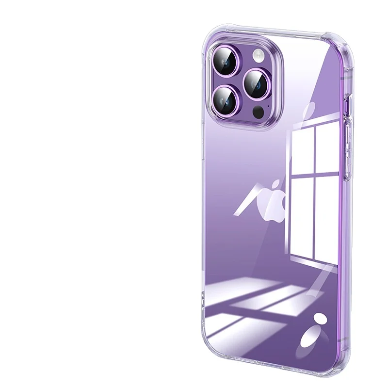 Simple texture anti fall transparent soft shell silicone phone case wholesale