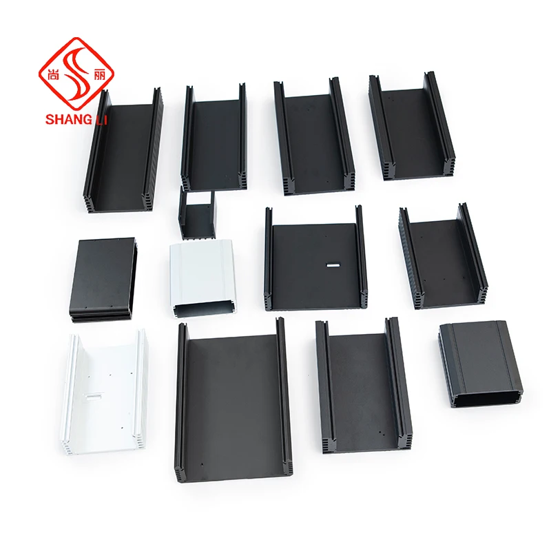 Top quality aluminum 6063 extruded enclosure heatsink electronic aluminum metal extruded heatsink profile enclosure