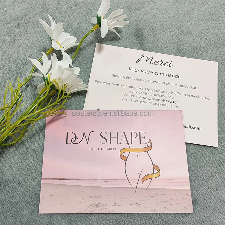 Professional Printing Luxury Gold Foil Hot Stamp Black Matte Thank You Cards 100 For My Small Business