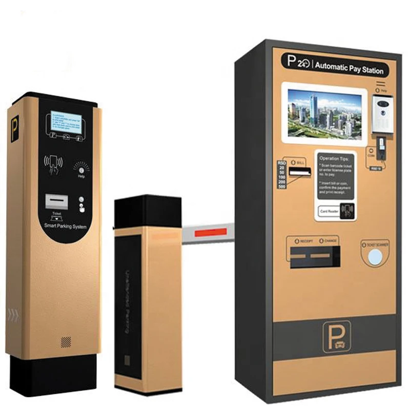 2023 Best Seller Automatic parking payment machine pay station parking ticket system barrier gate system For parking management