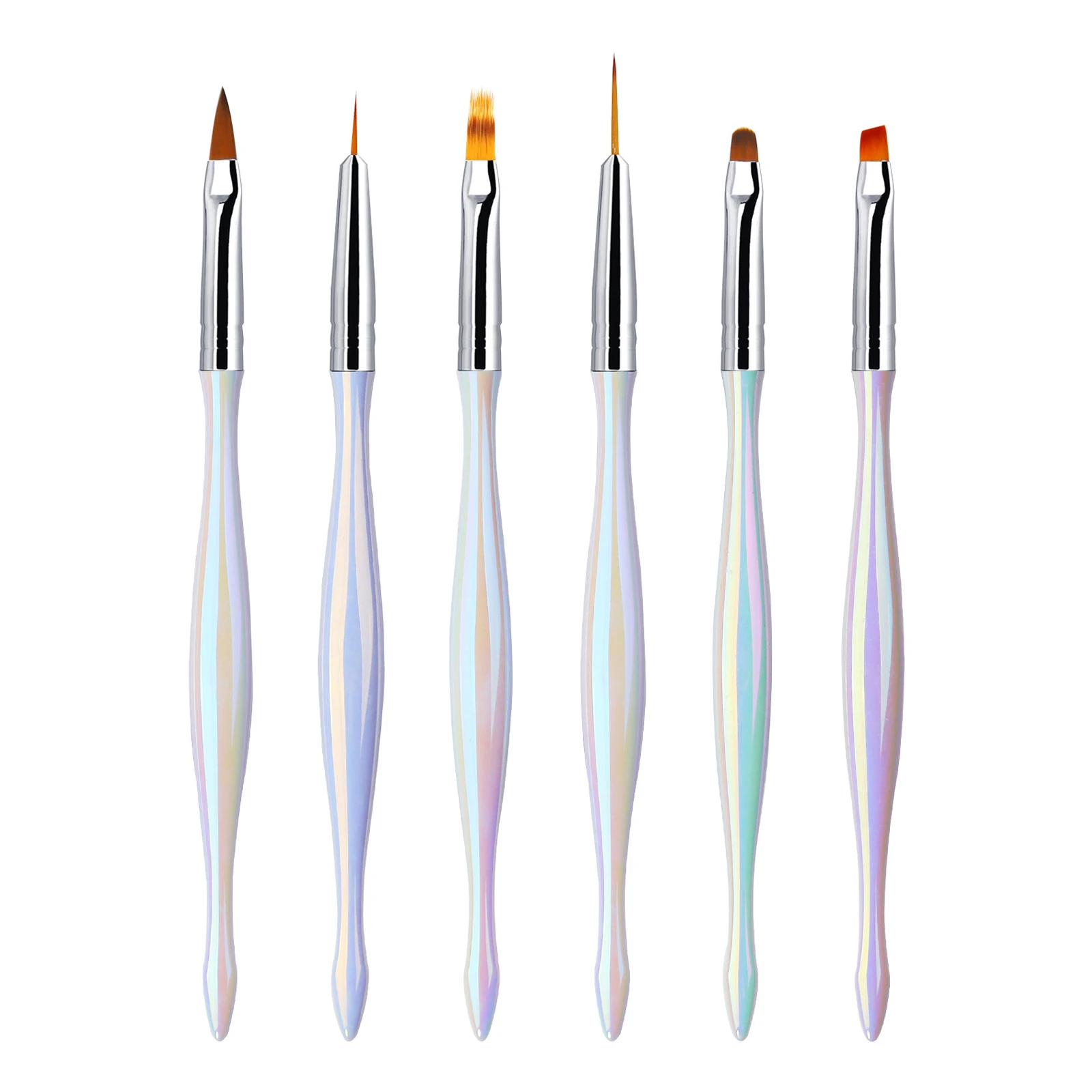 Candy Color Handle Manicure Tool Light Therapy Pen UV Gel Nail Painting Pen Line Nail Art Brush