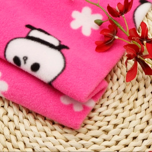 High quality custom 100%polyester cationic double dye Knitted polar fleece fabric for jacket garment hoodie