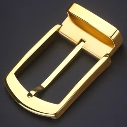 Hot Selling Pvd Plating 35mm/39mm Wide Stainless Steel Pin Buckle Luxury Pin Belt Buckles For Men