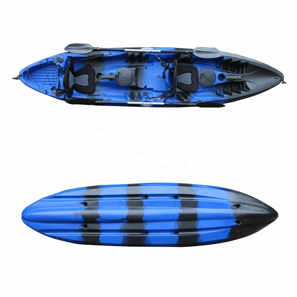 Vicking stable family recreational kayak/canoe sit in touring tandem fishing kayak for 3 people