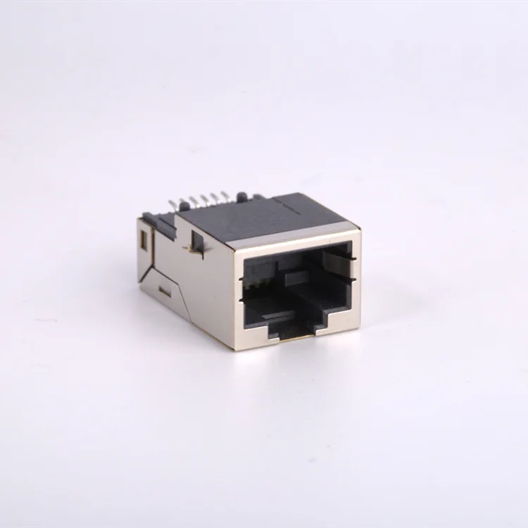 8P8C rj45 модульный Средний Монтажный таб-собственный Rj45 Pcb трансформатор экранированный разъем поверхностного
