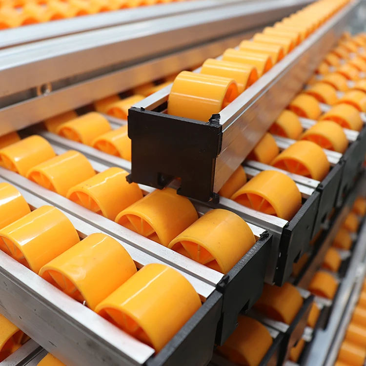 Roller Skate Wheel Conveyor Steel Roller Pipe Rack Anti-rust Aluminium Alloy Conveyor Roller Track for Sliding Shelf System