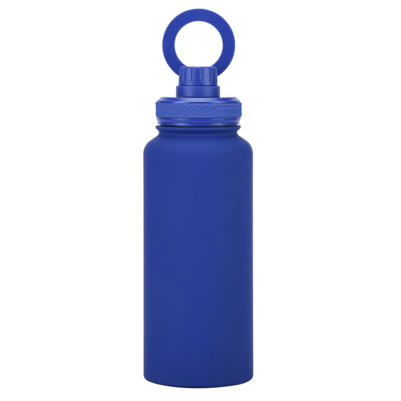 2024 New Outdoor Large Capacity 1L Stainless Steel Sports Water Bottle with Mobile Phone Magnetic Bracket