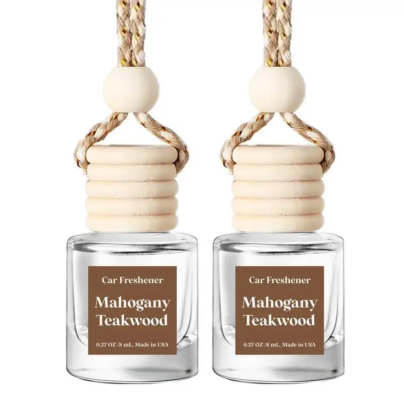 8ml/pcs Car Perfume Glass Bottle Car Perfume Hanging Wooden Aromatherapy Hanging Creative Jewelry Super Strong Long Lasting