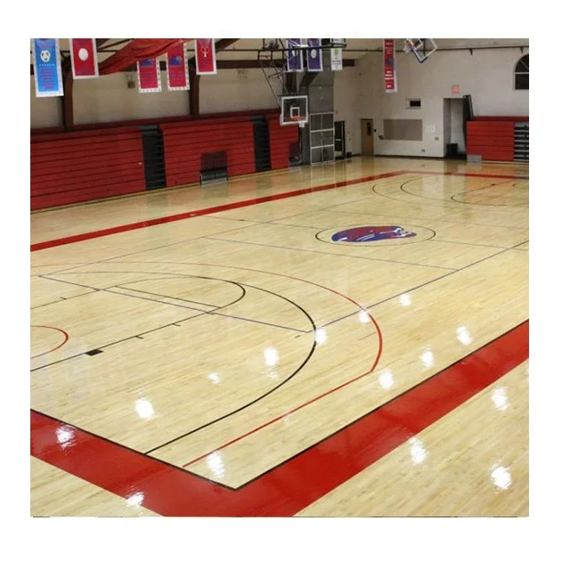 Nature Portable System Removable System Basketball Court Maple Sports Solid Wood Flooring