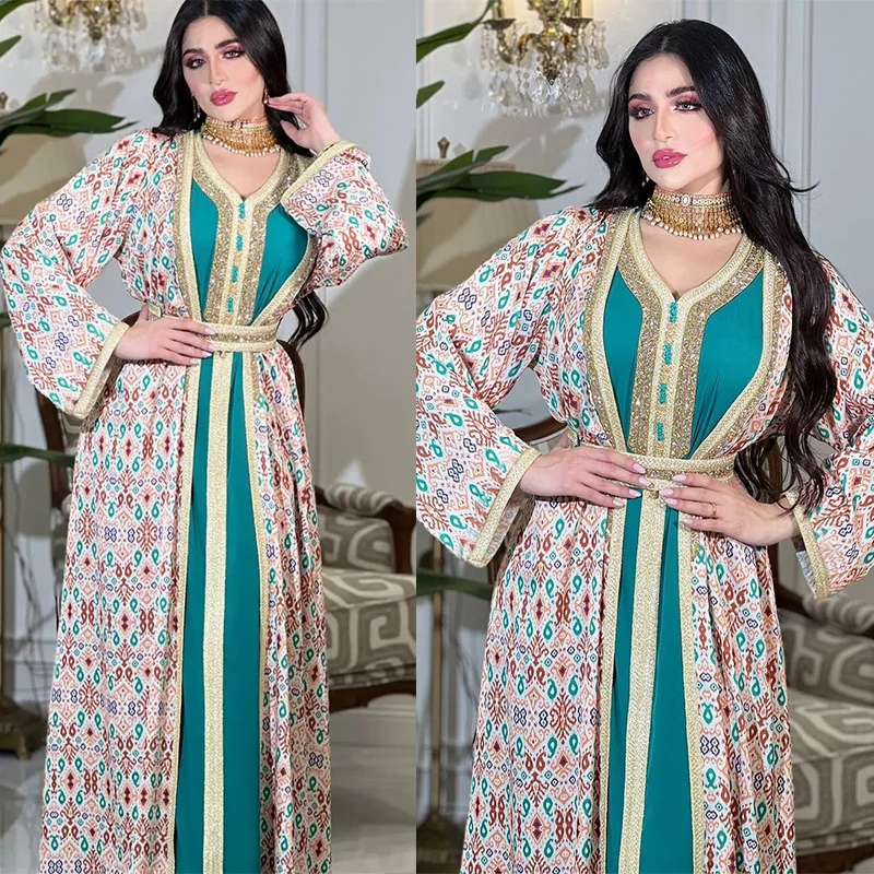 Limanying new abaya designs 2023 women fashion muslim kaftan floral long dress gowns for women evening dresses