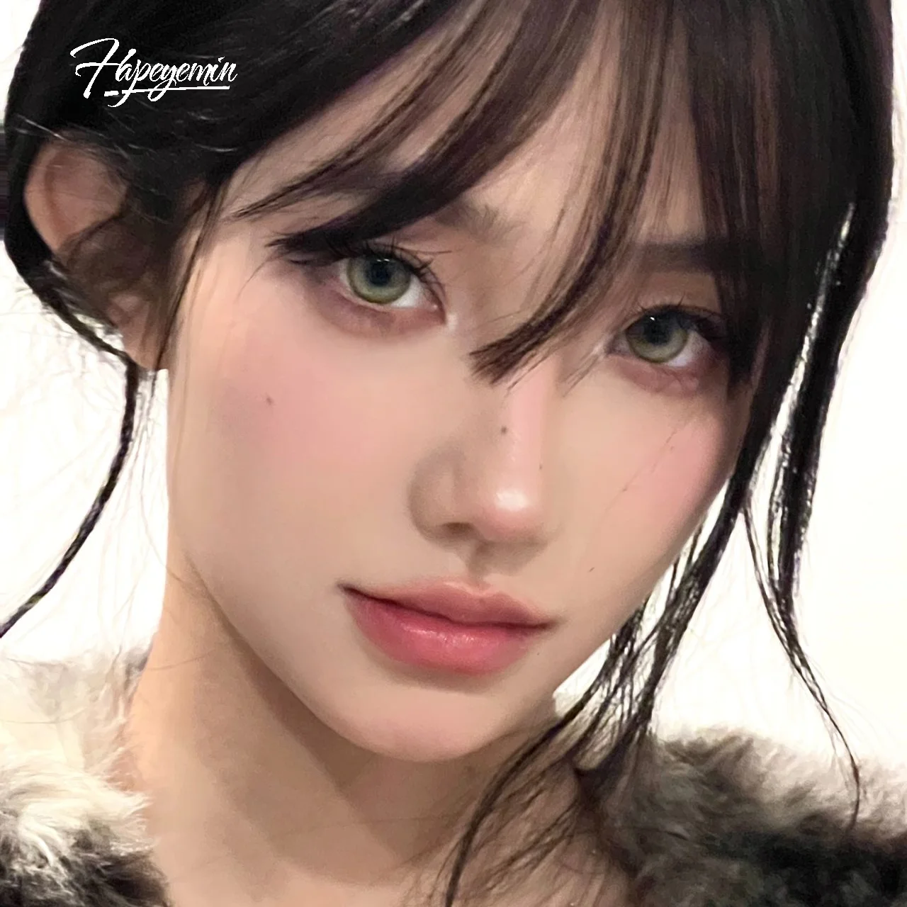 Hapeyemin  contact lenses 1 year new arrival natural eye effect Green Contact Lens private label contact lens