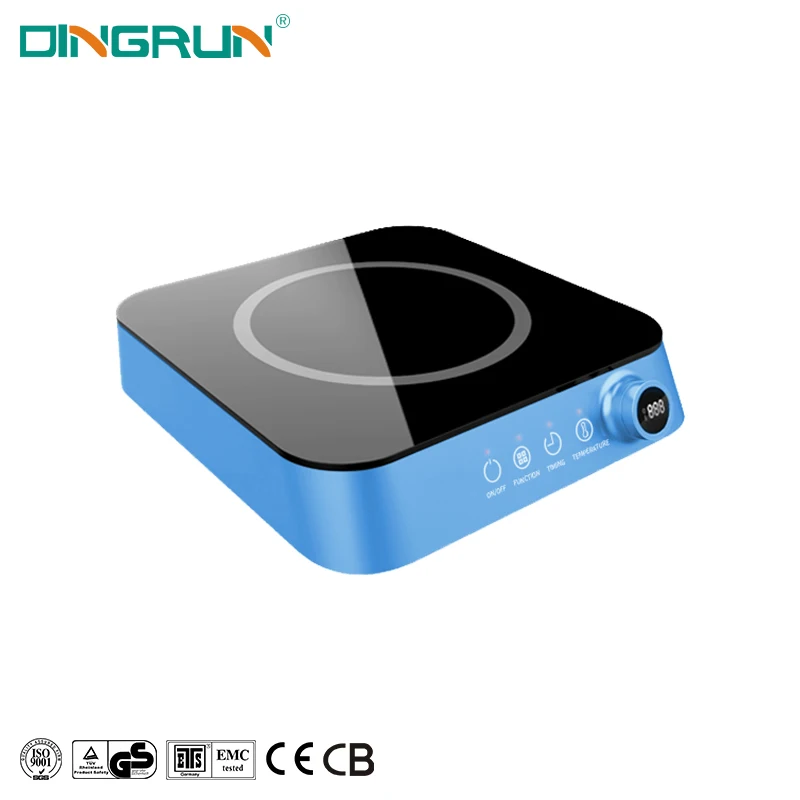 2000 Вт, портативная индукционная плита с одной ручкой 220 В и сенсорным управлением, немецкая электрическая варочная панель