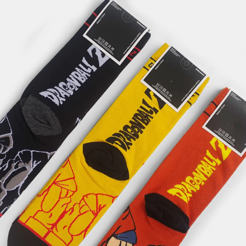 Custom men novelty funny socks combed cotton cartoon character socks japanese anime socks