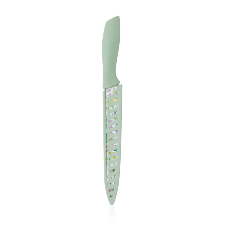 Spring Vibe Non-stick Stainless Steel 8 Inch Carving Knife with Ergonomic PP and TPR Handle