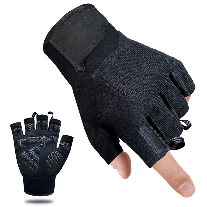 Savior Men and Women Custom Training Protection Mens Tactical Gloves Half Finger Fitness Anti-slip Lifting Gloves