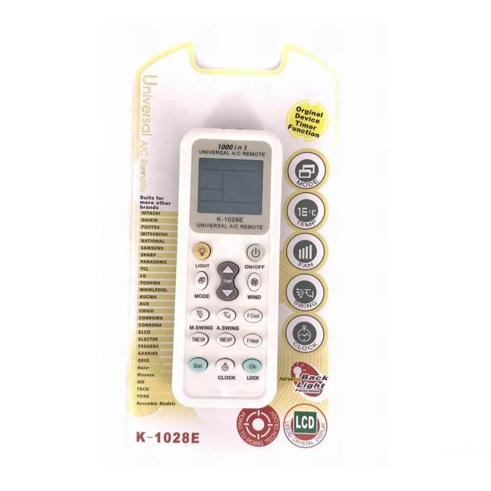 Good quality 1000 in 1 K-1028E Universal A/C Remote Control for Air Condition