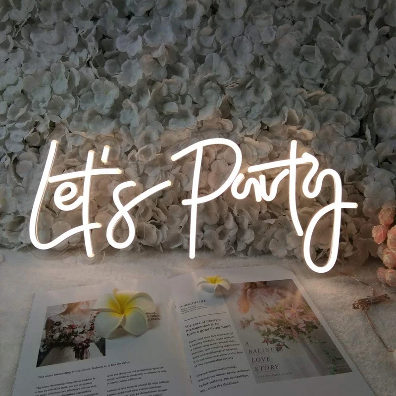 Custom Made Wall Mounted Hanging LED Custom Neon Light Sign For Shop Party Decoration