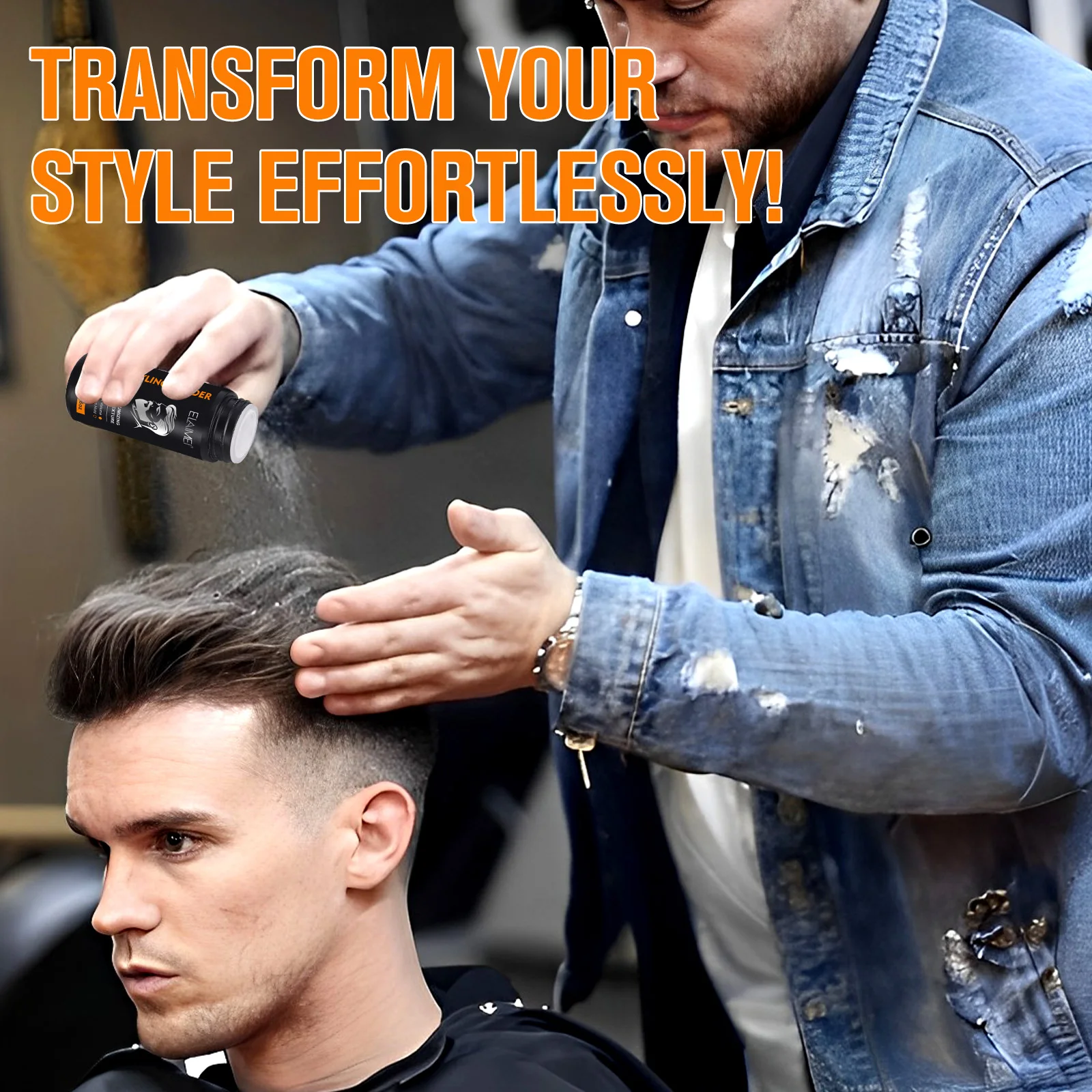 Wholesale New Design Hair Styling Powder Private Label Medium Hold Instant Volume Invisible Hair Texture Powder for Man