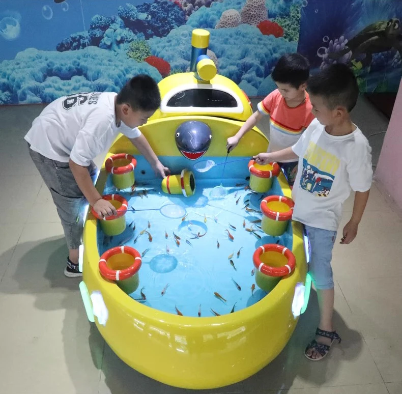 Fishpond shopping mall fishpond feeding net fishpond children fiberglass fishing tank manufacturer