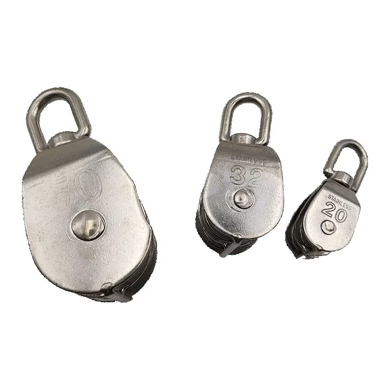 
China factory price best quality custom stainless steel pulleys single /double wheel pulleys 