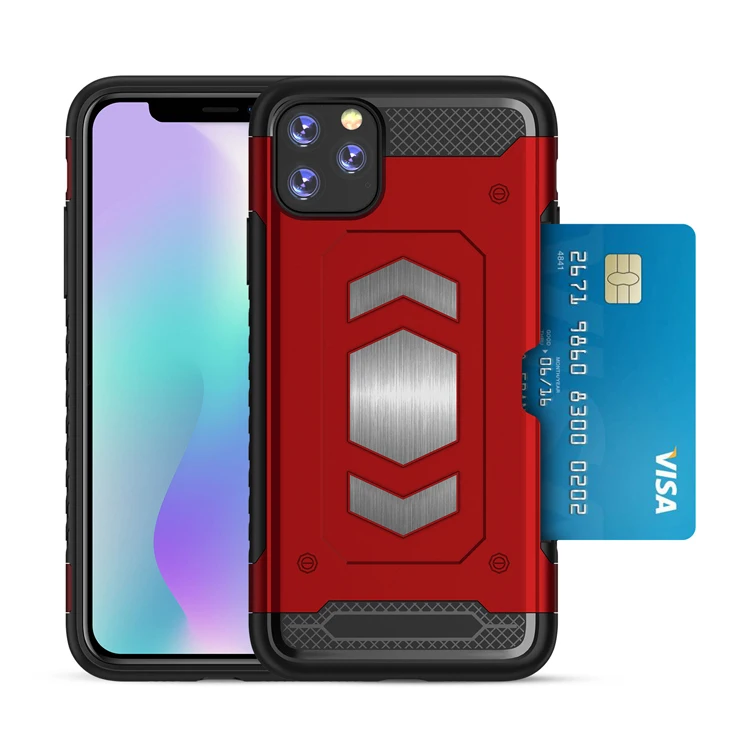 
Jinke Waterproof TPU+PC Mobile Phone Back Covers Case With Card Holder For iPhone6.5 (2019 ) 