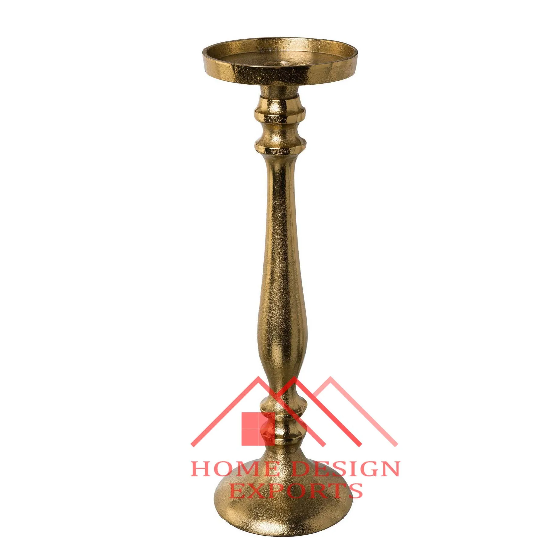 Aluminium  Candle Holder for Table Centerpieces Aluminium Casting Fancy Candle Pillar Holder