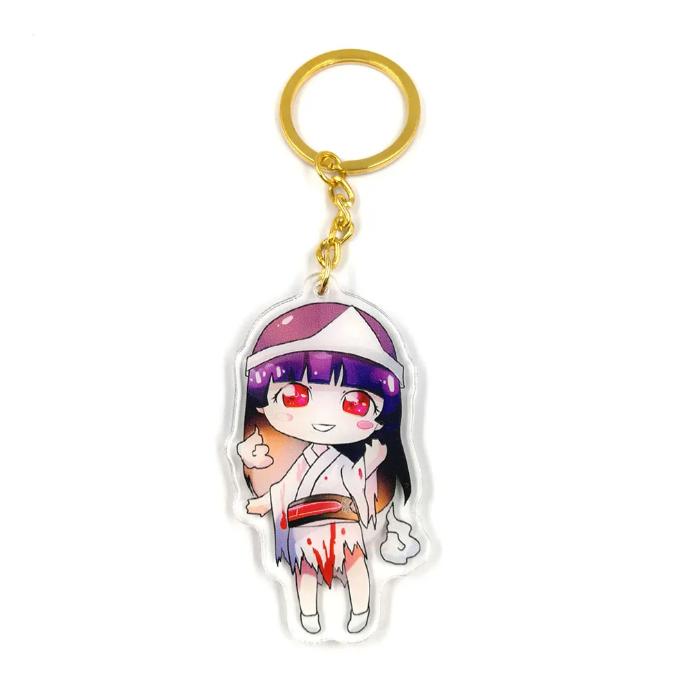 Custom Transparent Laser Cutting Anime Character Acrylic Plastic Keychain Charms