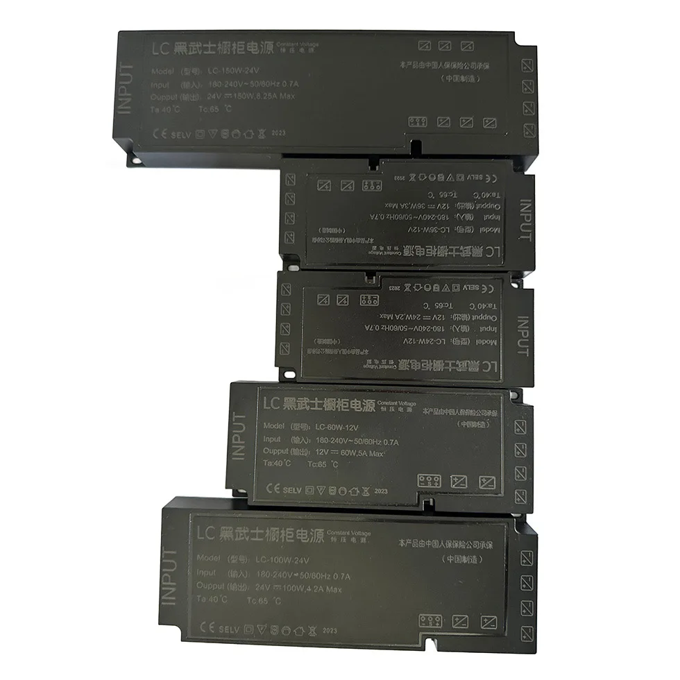 LED power supply 12v 24v cabinet led driver 24w 36w 48w constant voltage power supply for led strip