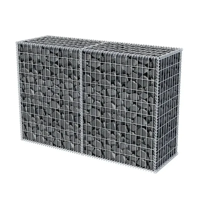 High Quality Hot Dip Galvanized Welded Gabion Wire Mesh Fencing Box Stone Cages  Welded Gabion Mesh Retaining Wall Fence