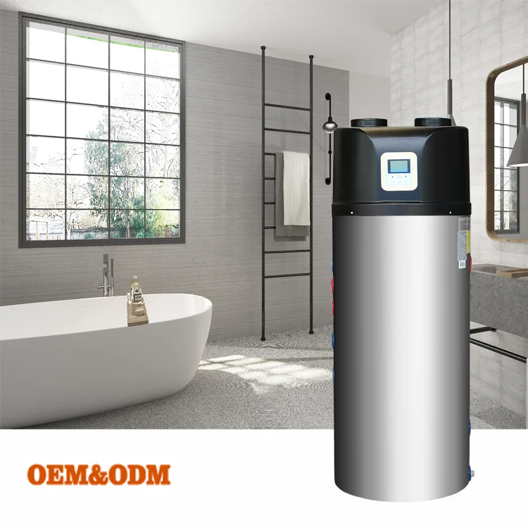 R410a all in one heat pump water heater, SS304 storage tank