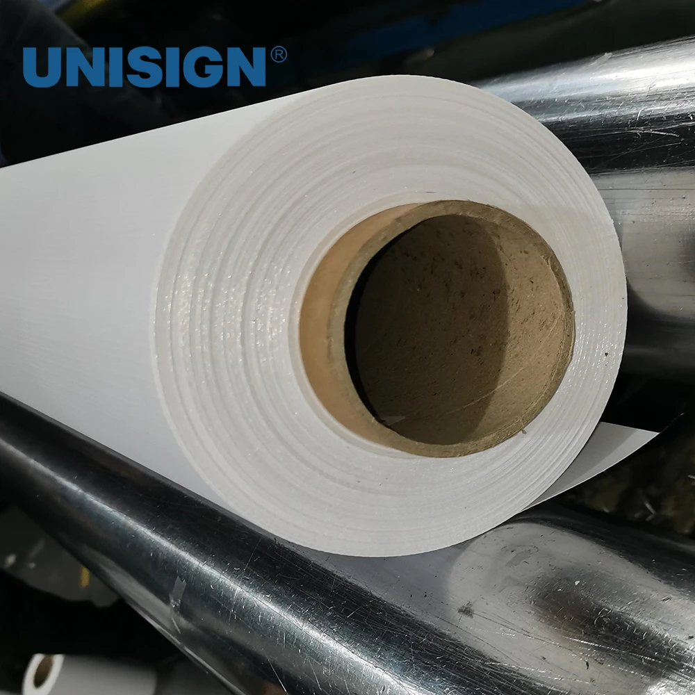 Unisign flex 13 oz vinyl banner advertising poster material 440 gsm flex banner trade show banner roll