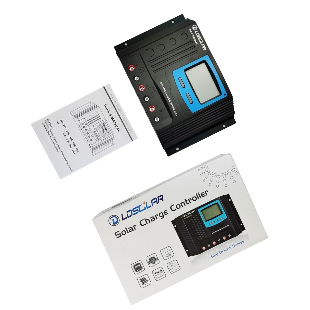 LDSOLAR Sky dream series 12 volt 20 amp solar charger controller with USB
