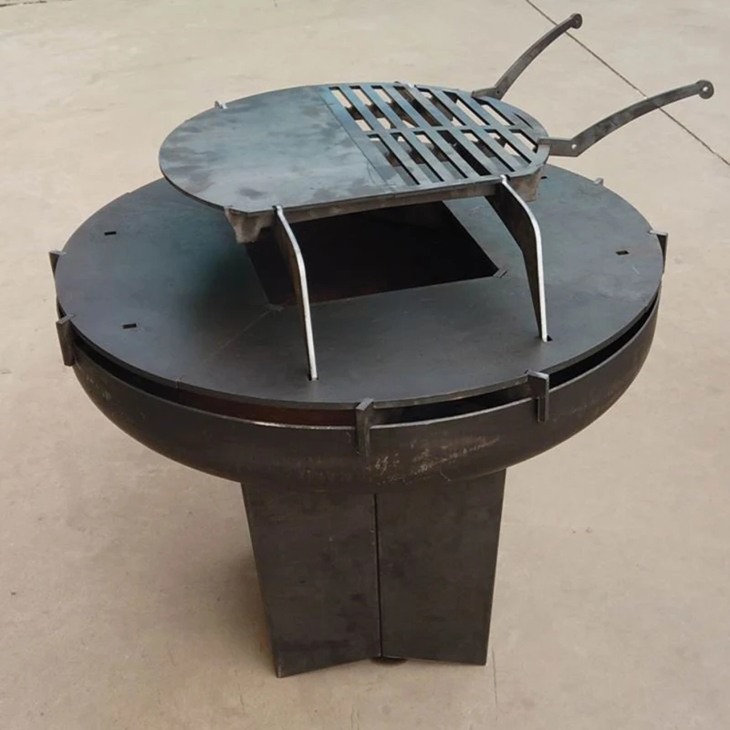 Garden Grill Corten Steel Grill Outdoor Camping BBQ Fire Pit Charcoal Grill