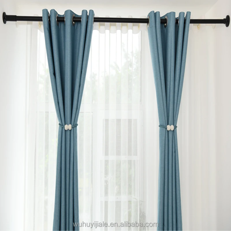 China wholesale 4m curtain rod modern style punch-free telescopic rod length 3.74-4.24m in stock