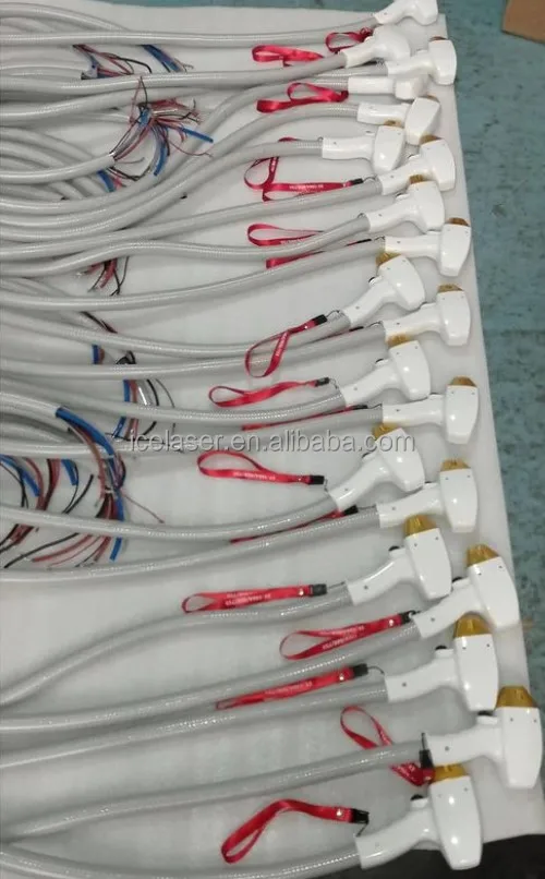 New Adjustable 808 3 Wave Diode Laser ICE Hair Removal Handpiece 600W 1000W 1200W 1600W Power Cooling Spare Parts Laser Stack