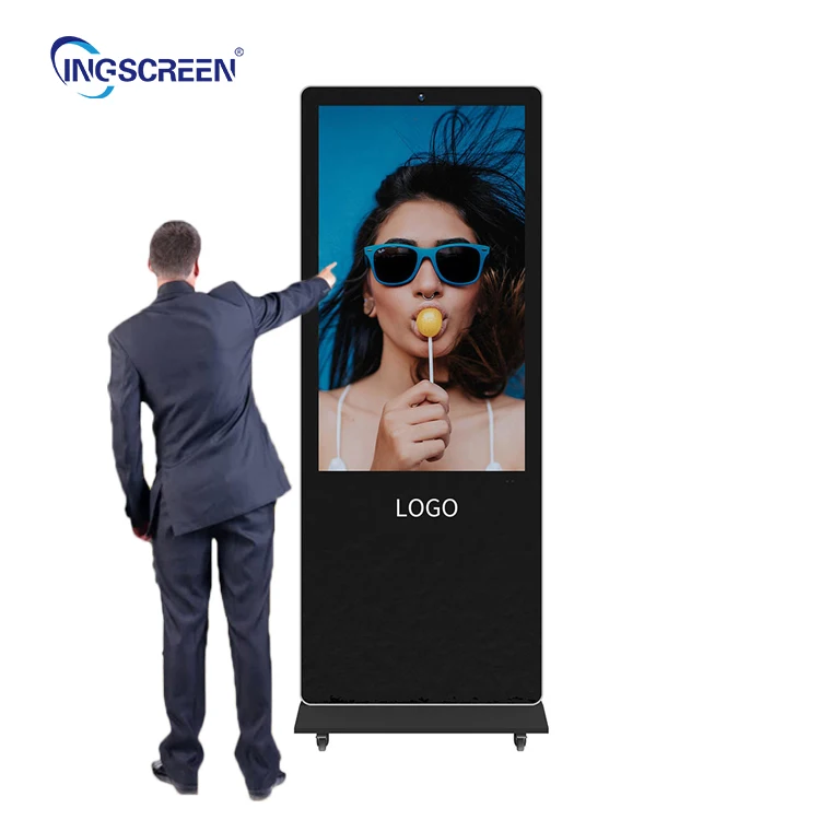 INGSCREEN Android Media Player Wholesale Quality 43 Inch Waterproof Lcd Panel Displays Bus Stop Outdoor Portable Digital Signage