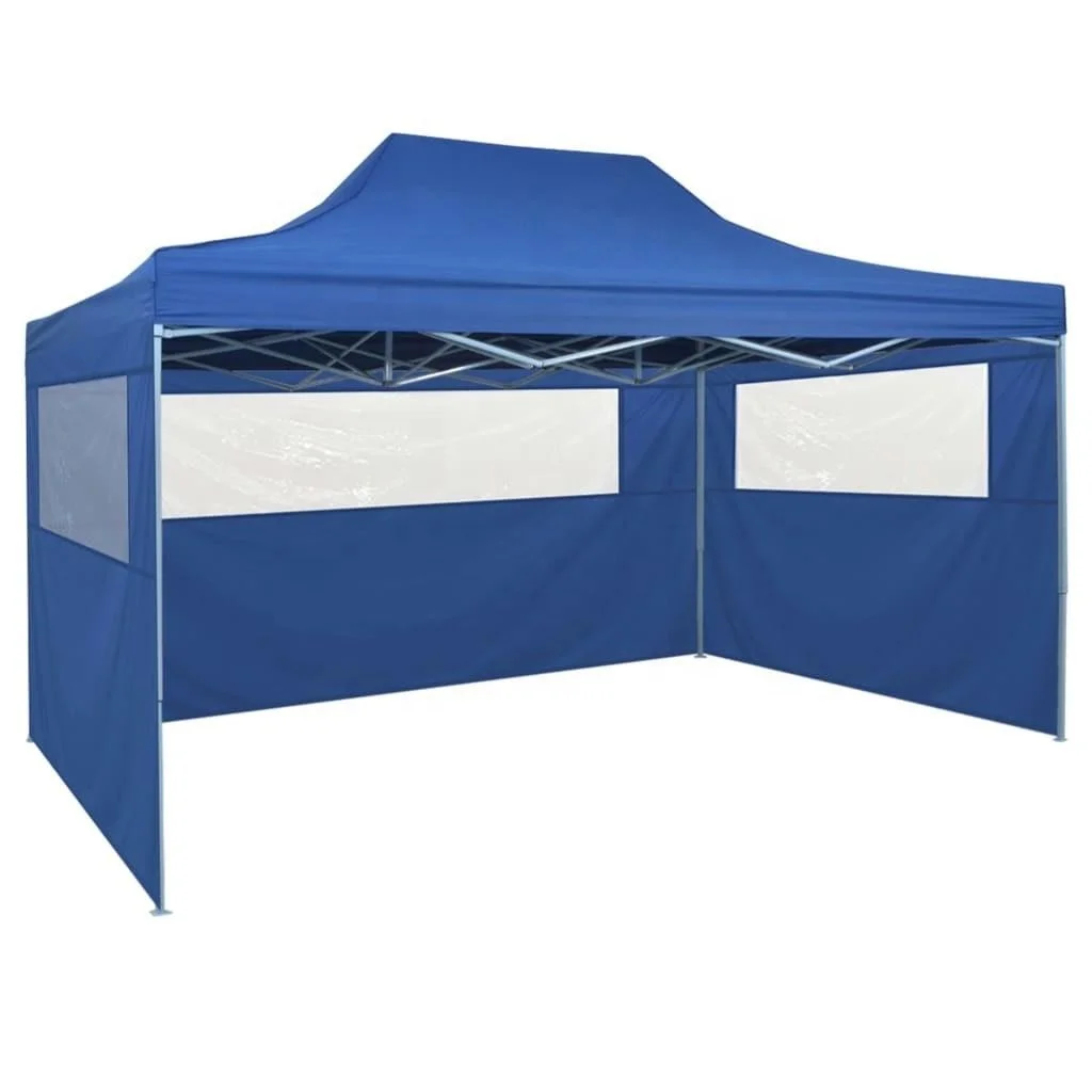 
Portable 3x6m Double Rooms Folding Marquee Canopy Trade Show Party Tent Gazebo with 4 Side Walls 