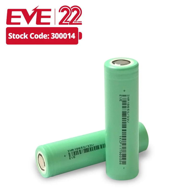 EVE 18650 battery rechargeable battery lithium cell li-ion bateria 3.6V 3200mah high capacity electric folklifts